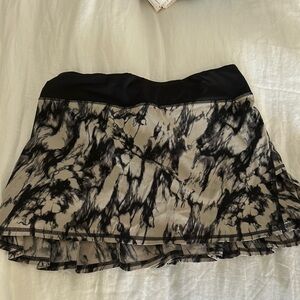 lululemon athletica Black and taupe tennis Skirt